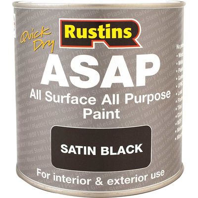 Rustins ASAPBL250 Asap Paint Black 250Ml