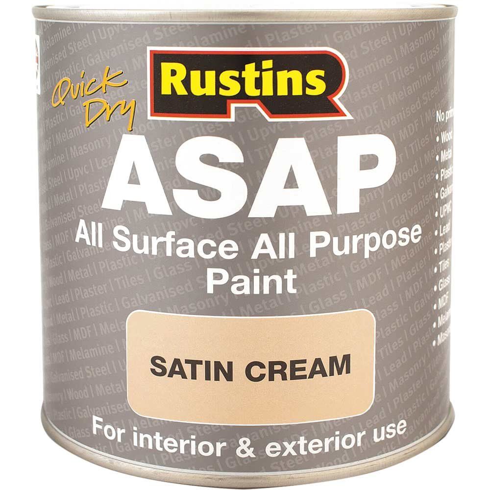 Rustins ASAP All Surface All Purpose Paint Cream 500ml - Image 1
