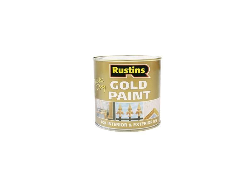 Rustins, Gold Paint, 100ml, Suitable for Wood & Metal - Gold - Image 1