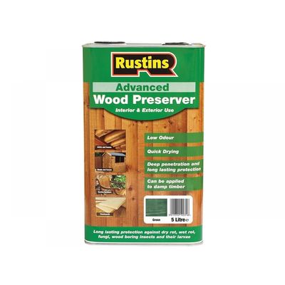 Rustins AWGN5000 Advanced Wood Preserver Green 5 Litre