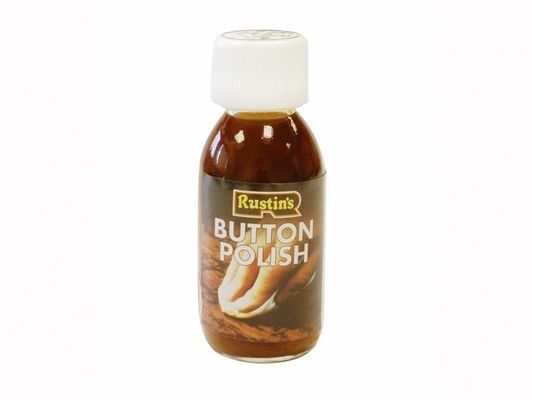 Rustins, Button Polish, 125ml, Pure Shellac - Brown