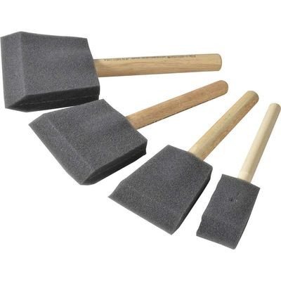 Rustins PBRUSHPACK Foam Brush Set 4 Piece