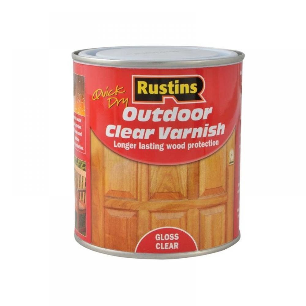 Rustins EAVG500 Exterior Varnish Clear Gloss 500Ml - Image 1