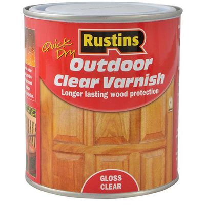 Rustins EAVG500 Exterior Varnish Clear Gloss 500Ml - Thumbnail 2