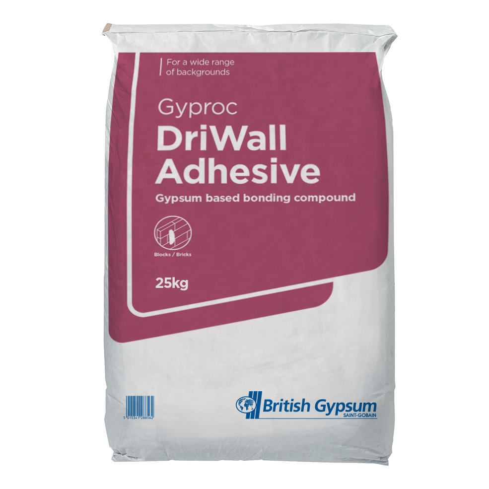British Gypsum Gyproc General Purpose Drywall Plasterboard Adhesive, 25kg - Image 1