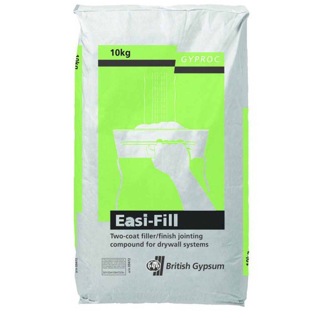 British Gypsum Gyproc Easi-Fill 60 Two Coat Joint Filler Compound, Size: 10kg - Image 1