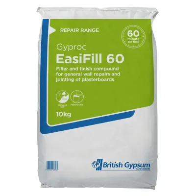 British Gypsum Gyproc Easi-Fill 60 Two Coat Joint Filler Compound, Size: 10kg - Thumbnail 2