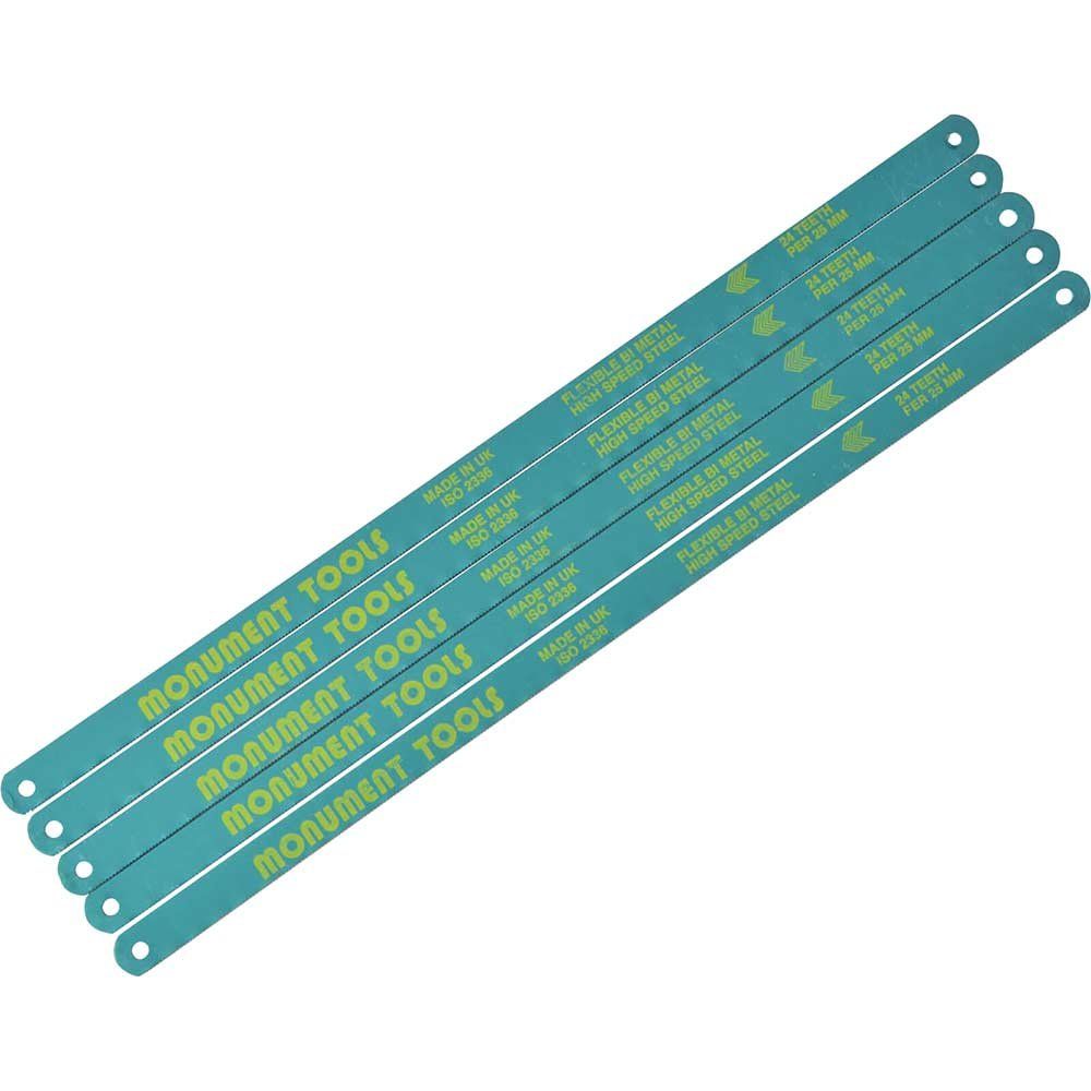 Monument 1925P 1925P Hacksaw Blades 300Mm (12In) X 24 Tpi Pack 5 - Image 1