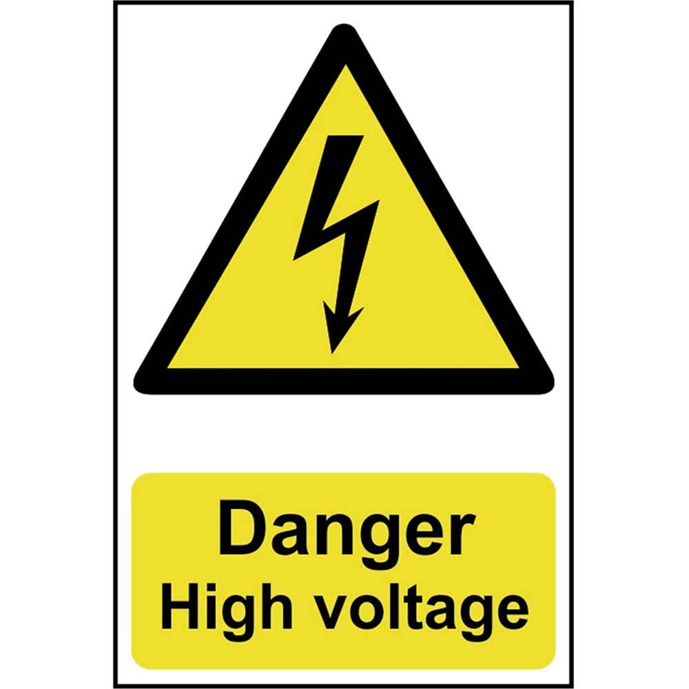Scan 0761 Danger High Voltage - Pvc Sign 200 X 300Mm - Image 1