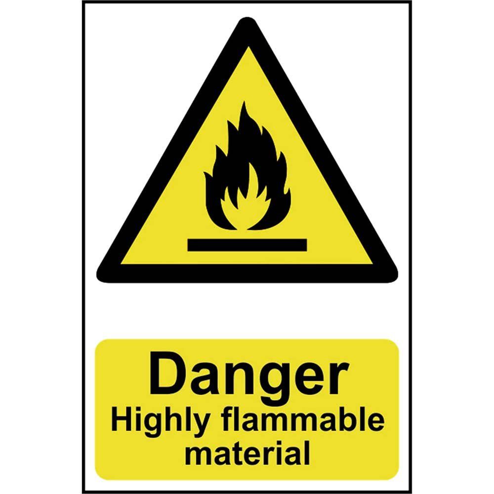 Scan 0901 Danger Highly Flammable Material - Pvc Sign 200 X 300Mm - Image 1