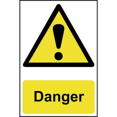 Scan 1301 Danger - Pvc Sign 200 X 300Mm