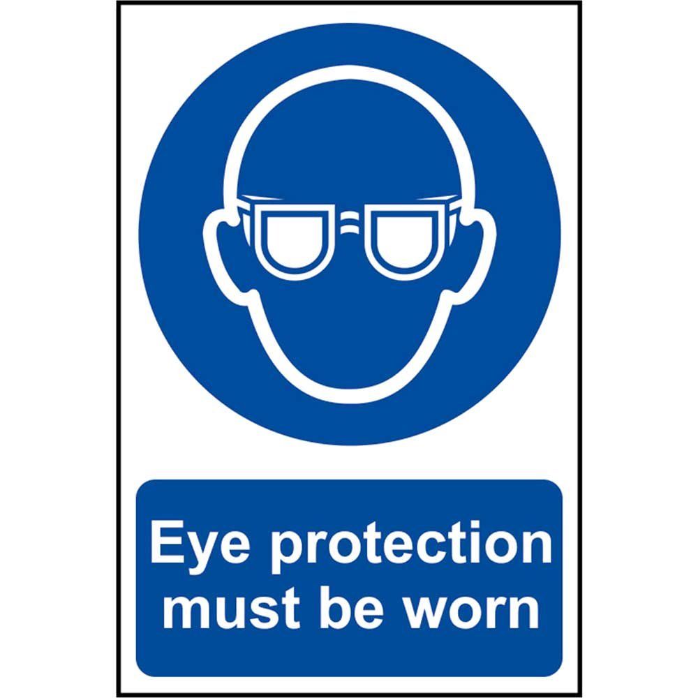 Scan 0007 Eye Protection Must Be Worn - Pvc Sign 200 X 300Mm - Image 1
