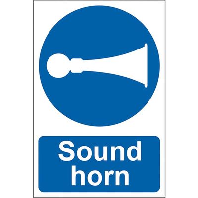 Scan 0250 Sound Horn - Pvc Sign 200 X 300Mm