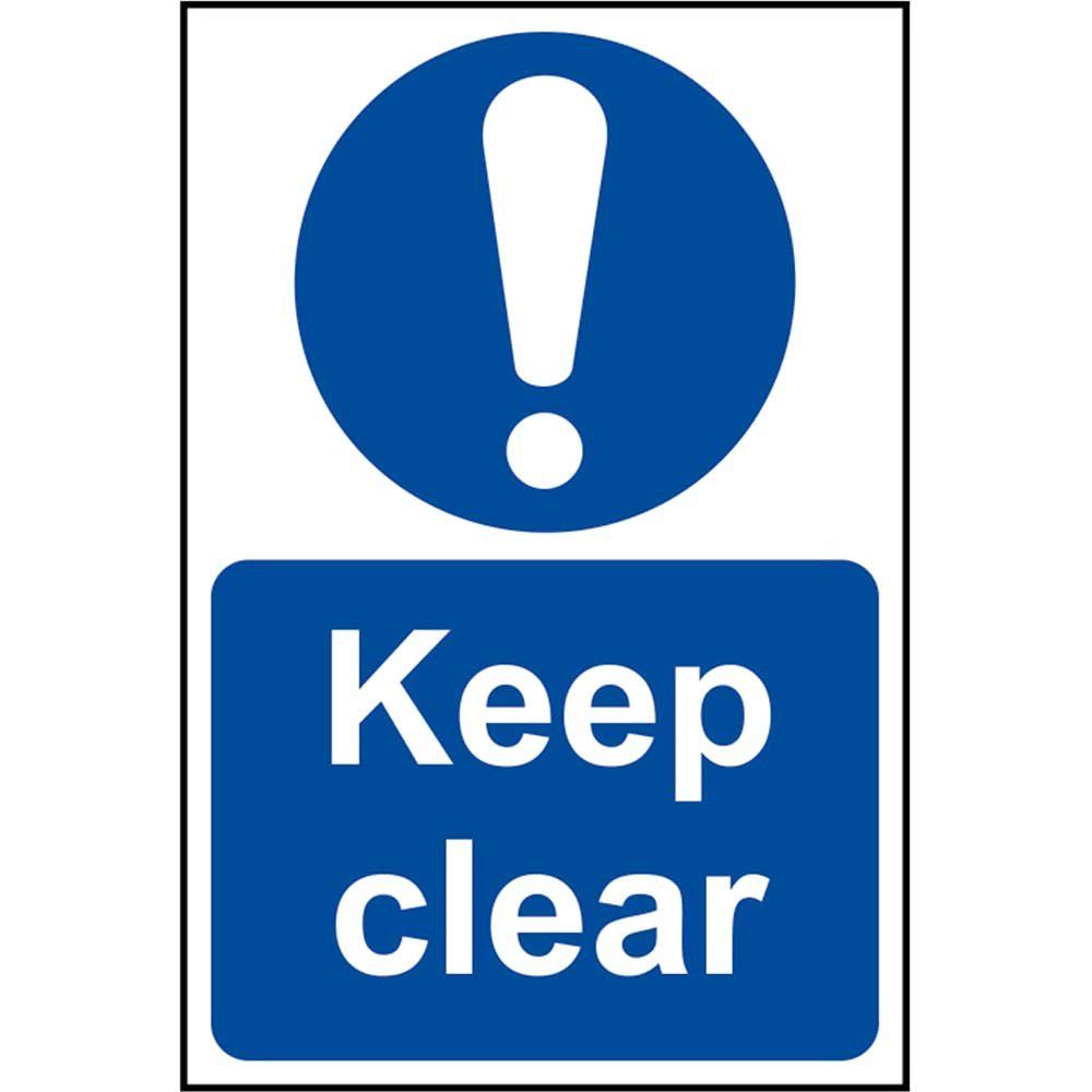 Scan 0253 Keep Clear - Pvc Sign 200 X 300Mm - Image 1