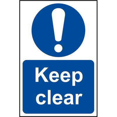 Scan 0253 Keep Clear - Pvc Sign 200 X 300Mm