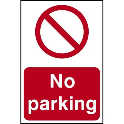 Scan 0605 No Parking - Pvc Sign 200 X 300Mm