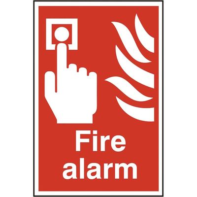 Scan 1400 Fire Alarm - Pvc Sign 200 X 300Mm