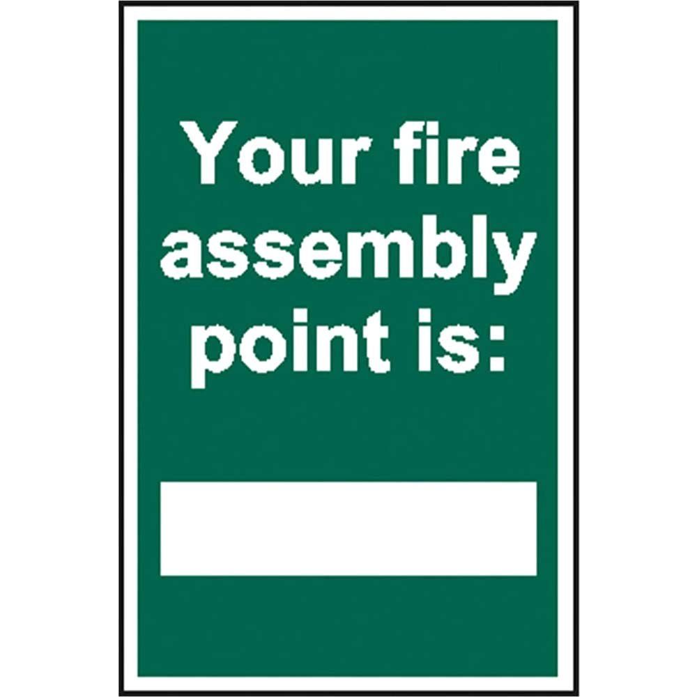 Scan 1526 Your Fire Assembly Point Is - Pvc Sign 200 X 300Mm - Image 1
