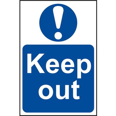 Scan 4003 Keep Out - Pvc Sign 400 X 600Mm