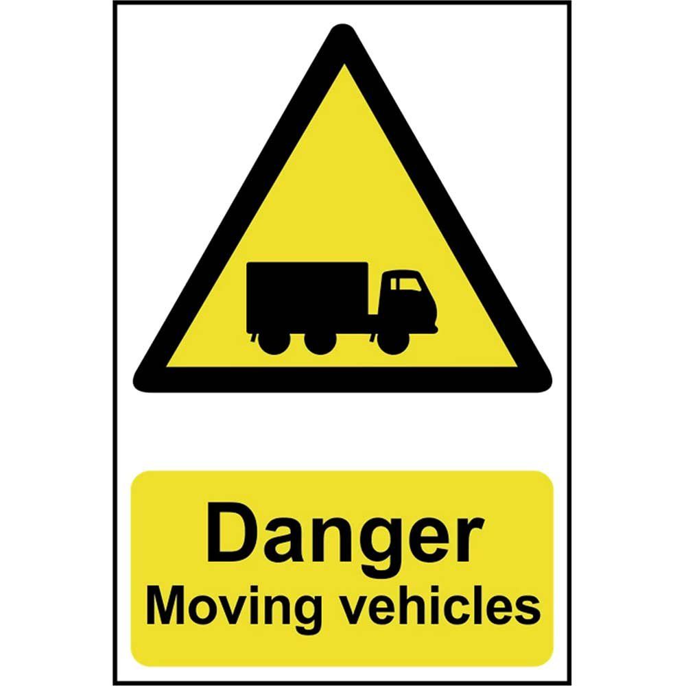 Scan 4100 Danger Moving Vehicles - Pvc Sign 400 X 600Mm - Image 1
