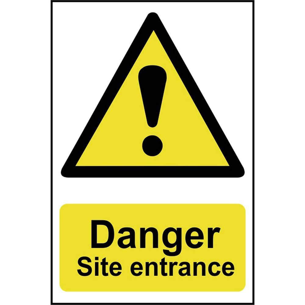 Scan 4102 Danger Site Entrance - Pvc Sign 400 X 600Mm - Image 1