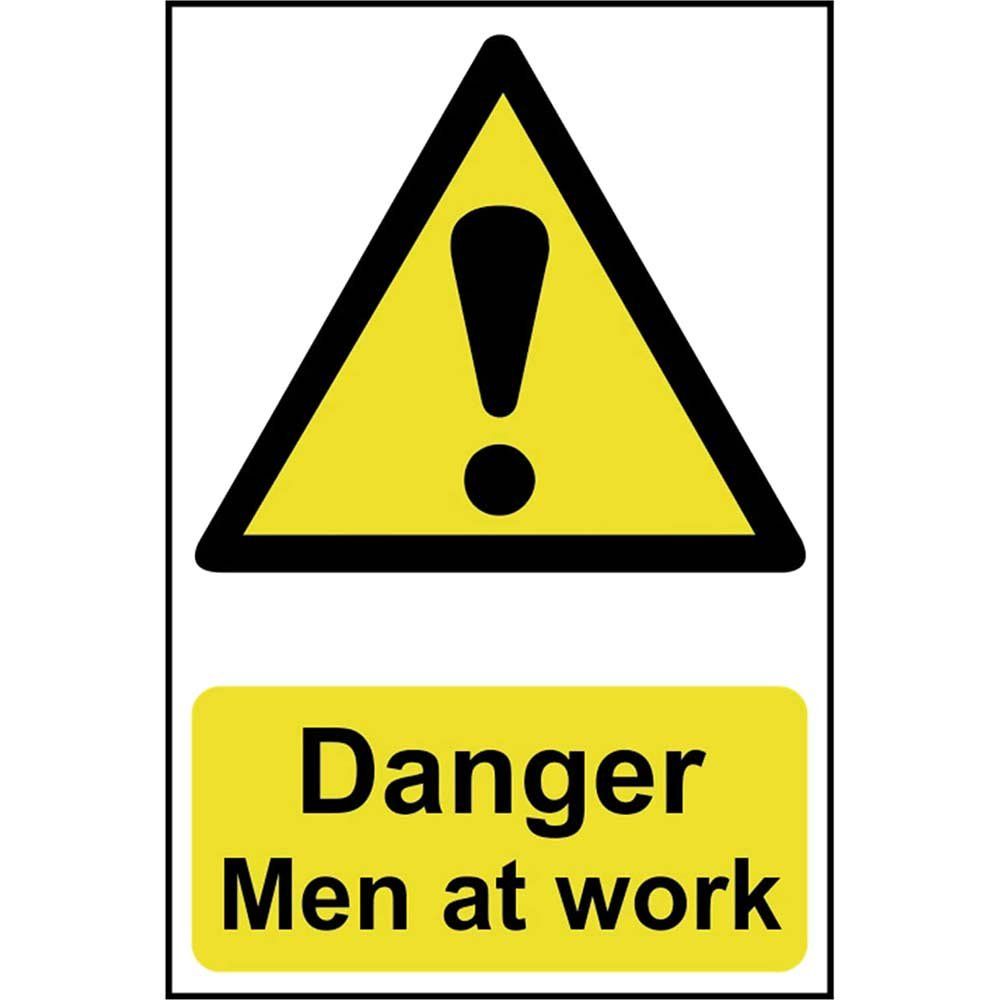 Scan 4104 Danger Men At Work - Pvc Sign 400 X 600Mm - Image 1