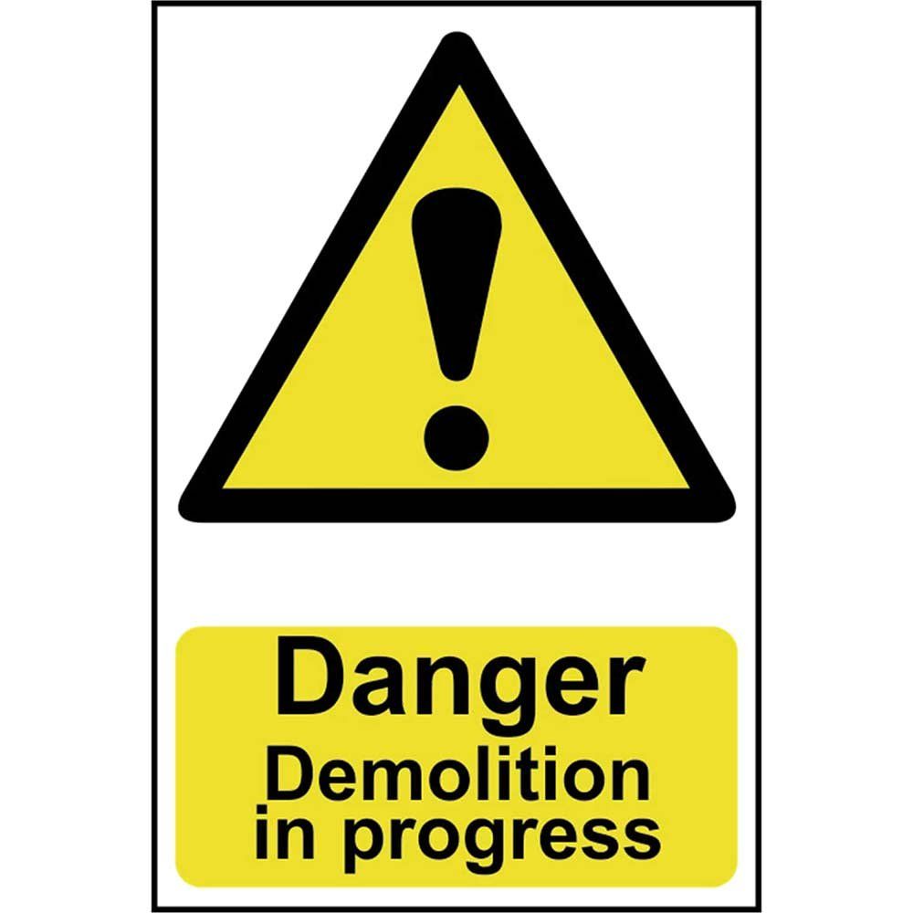 Scan 4106 Danger Demolition In Progress - Pvc Sign 400 X 600Mm - Image 1