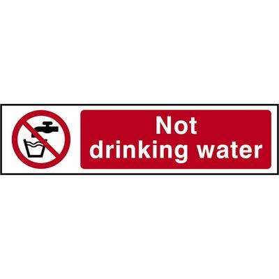 Scan 5051 Not Drinking Water - Pvc Sign 200 X 50Mm