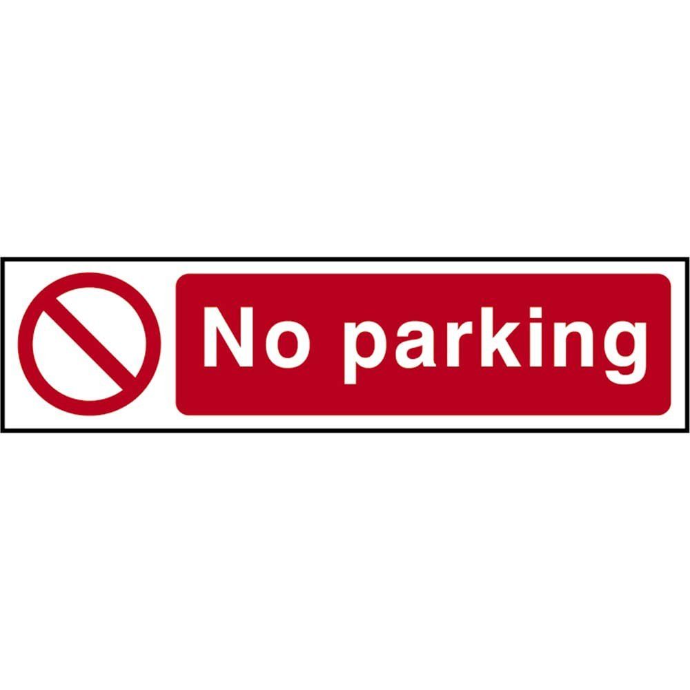 Scan 5056 No Parking - Pvc Sign 200 X 50Mm - Image 1