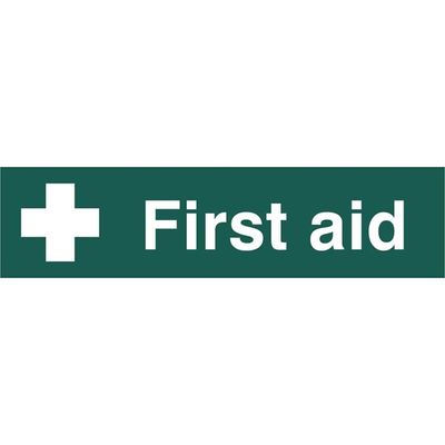 Scan 5212 First Aid - Pvc Sign 200 X 50Mm