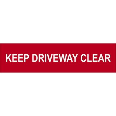 Scan 5252 Keep Driveway Clear - Pvc Sign 200 X 50Mm