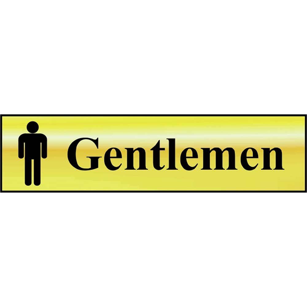 Scan 6003 Gentlemen - Polished Brass Effect 200 X 50Mm - Image 1