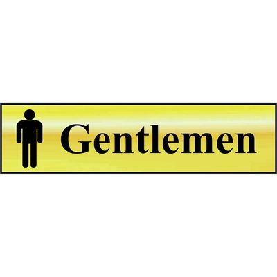 Scan 6003 Gentlemen - Polished Brass Effect 200 X 50Mm