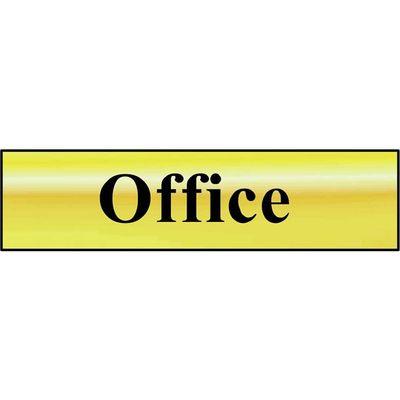 Scan 6010 Office - Polished Brass Effect 200 X 50Mm