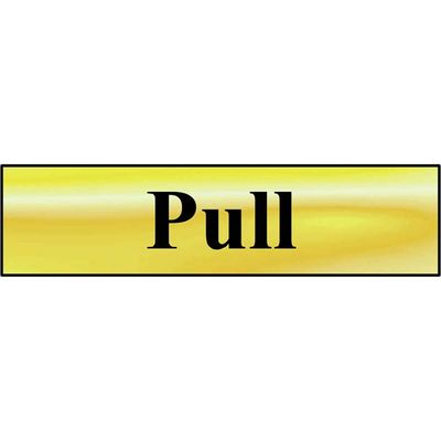 Scan 6033 Pull - Polished Brass Effect 200 X 50Mm