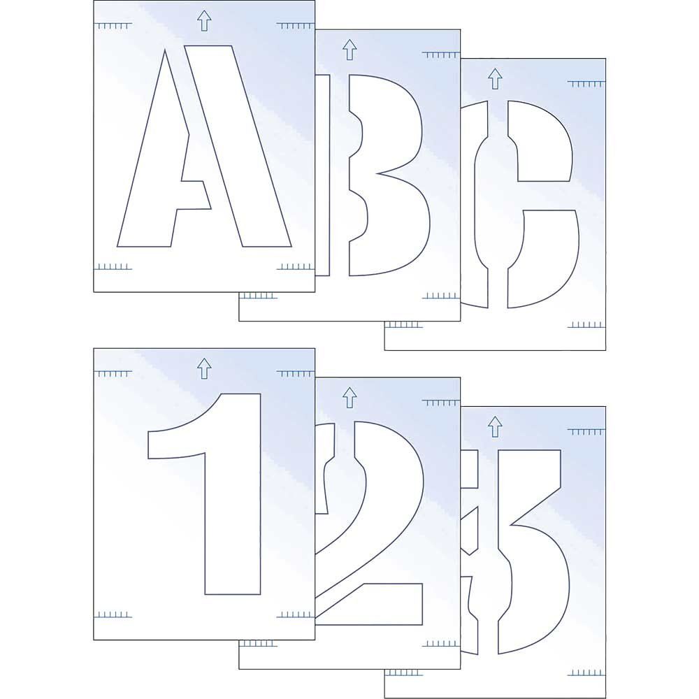 Scan 9403 Letter & Number Stencil Kit 25Mm - Image 1