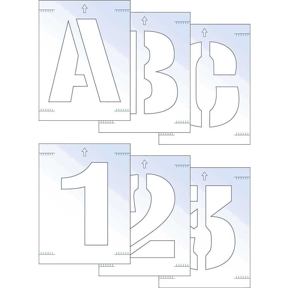 Scan 9404 Letter & Number Stencil Kit 50Mm - Image 1