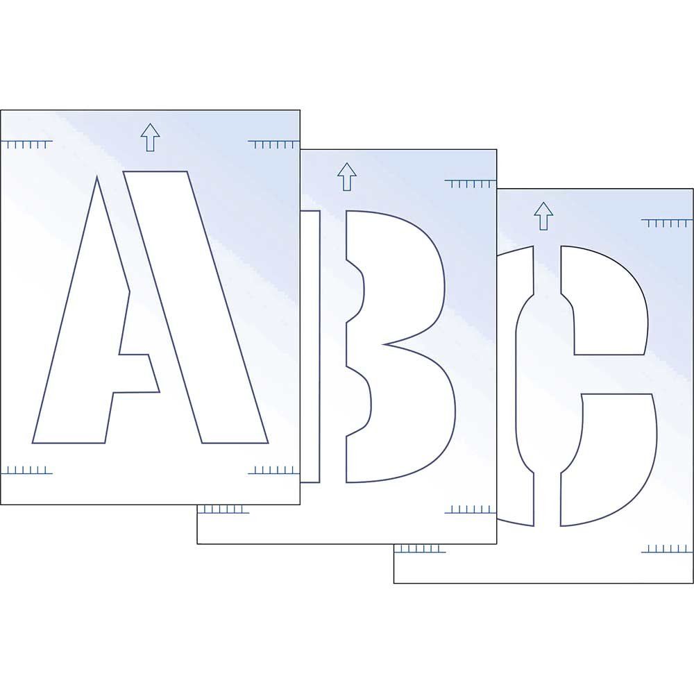 Scan 9417 Letter Stencil Kit 300Mm - Image 1
