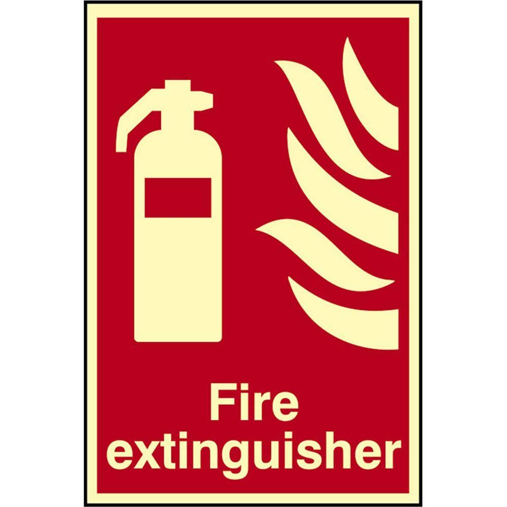 Scan 1571 Fire Extinguisher Photoluminescent - 200 X 300Mm - Image 1