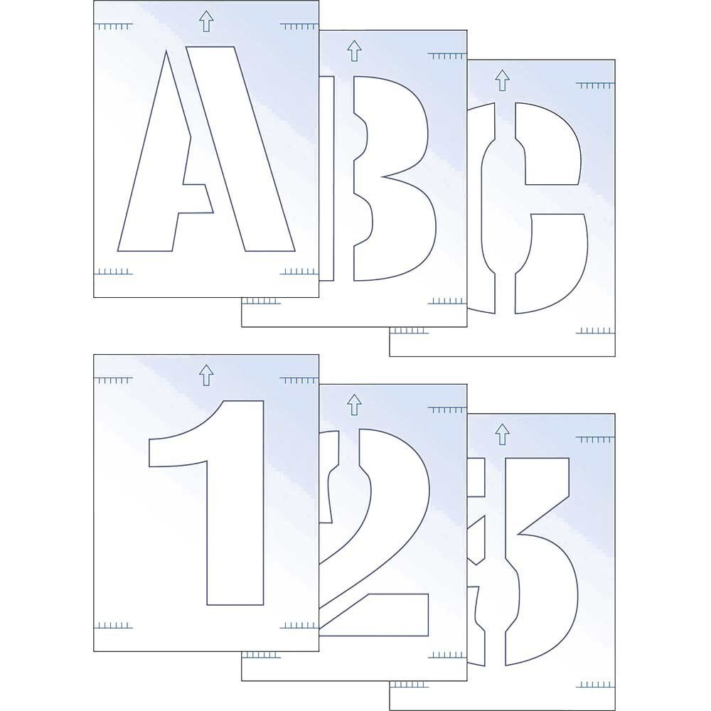 Scan 9406 Letter & Number Stencil Kit 100Mm - Image 1