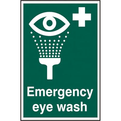 Scan 1554 Emergency Eye Wash - Pvc Sign 200 X 300Mm