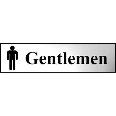 Scan 6003C Gentlemen - Polished Chrome Effect 200 X 50Mm