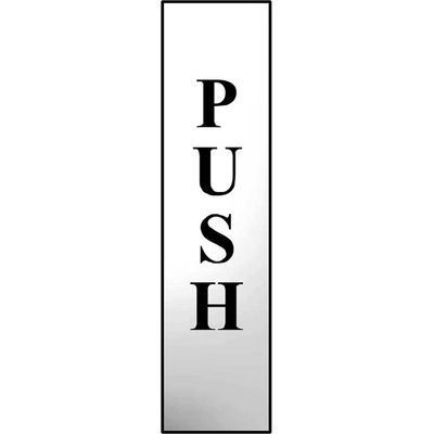Scan 6032C Push Vertical - Polished Chrome Effect 50 X 200Mm