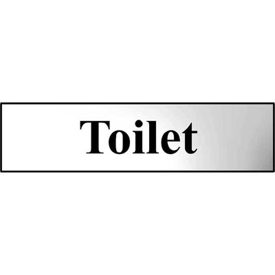 Scan 6051C Toilet - Polished Chrome Effect 200 X 50Mm