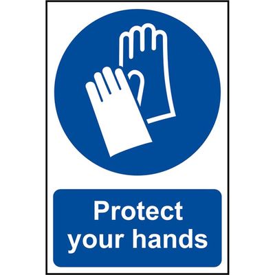 Scan 0023 Protect Your Hands - Pvc Sign 200 X 300Mm