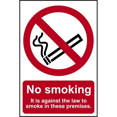 Scan 0567 No Smoking In These Premises - Pvc Sign 200 X 300Mm