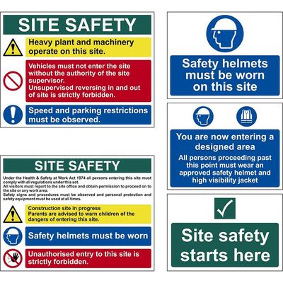 Scan 13974 Pvc Construction Site Pack (5 Signs)