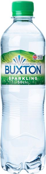 Buxton Sparkling Mineral Water 50cl Plastic Bottles (Pack of 24) 12120791