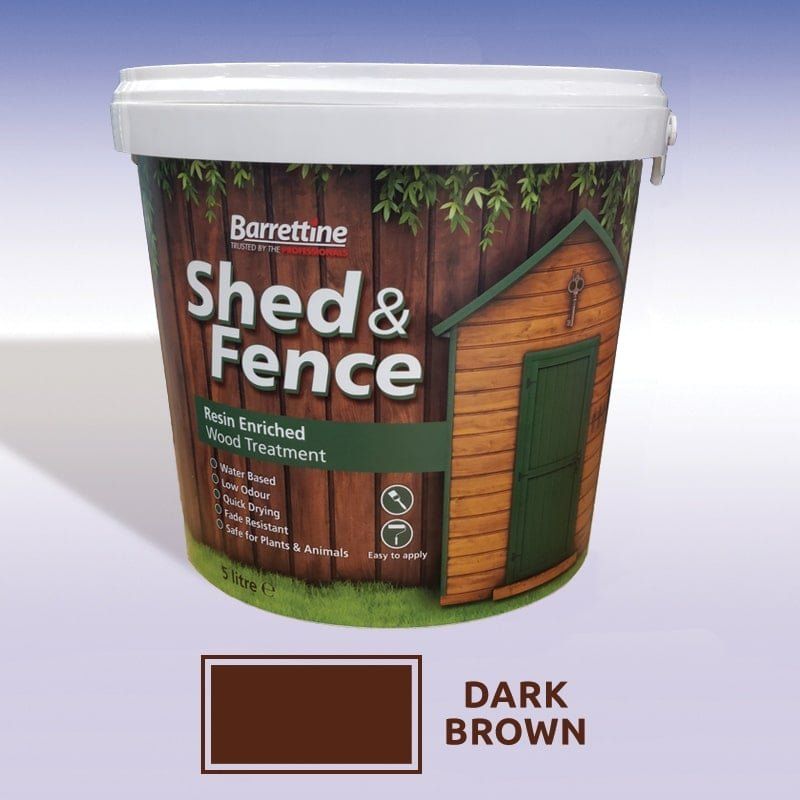 Shed & Fence Treatment (5L) - Dark Brown - Image 1