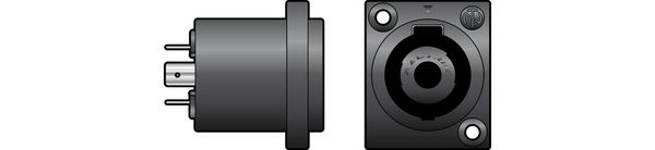 AV Link 763.454UK wire connector Speakon Black - Thumbnail 2